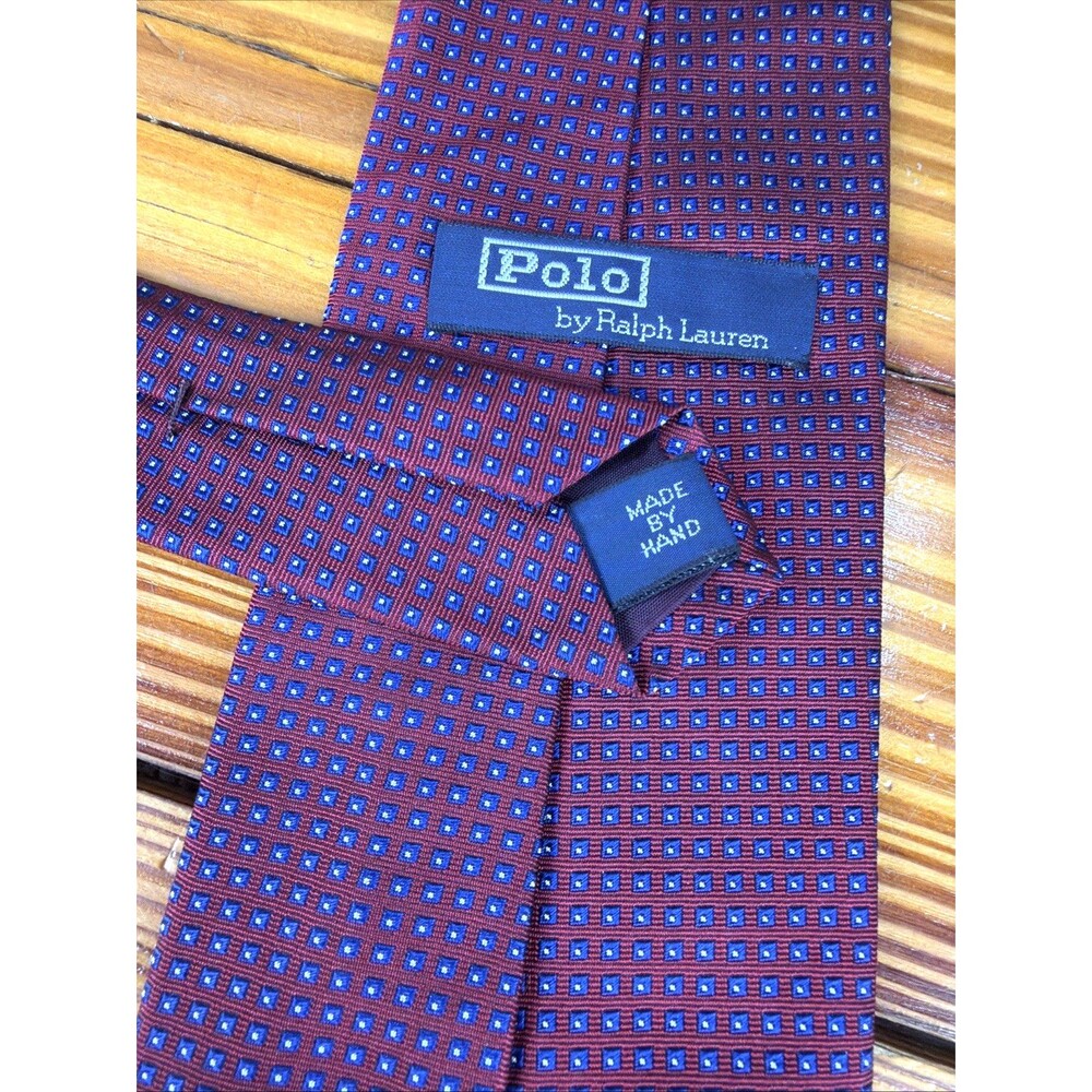Vintage POLO Ralph Lauren Luxury Tie Handmade 100 % Silk Made In USA
